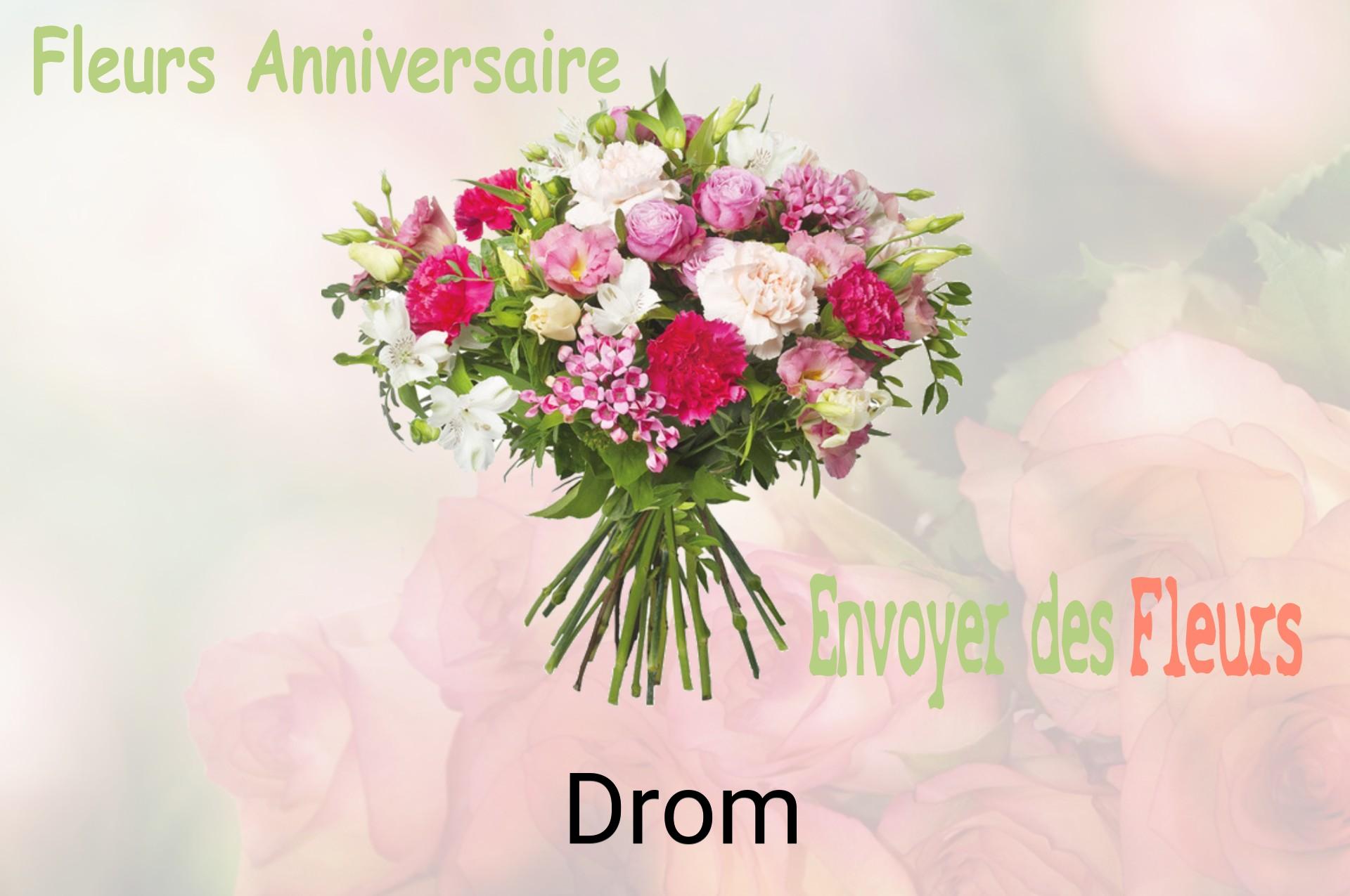 Bouquet de fleurs d’anniversaire livré à Drom